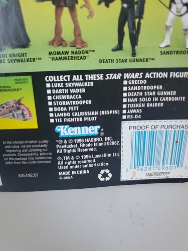 Star Wars Sandtrooper Power of the Force POTF Figure  1996 NEW Kenner - Picture 9 of 24