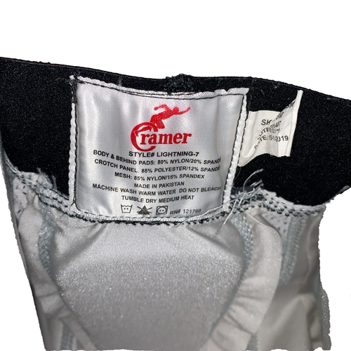 Cramer Lightning Pad pantaloni cintura calcio 7L7WHSM bianchi taglia uomo small usati in ottime condizioni - Foto 8 di 10