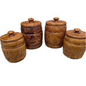 country tea coffee sugar canisters