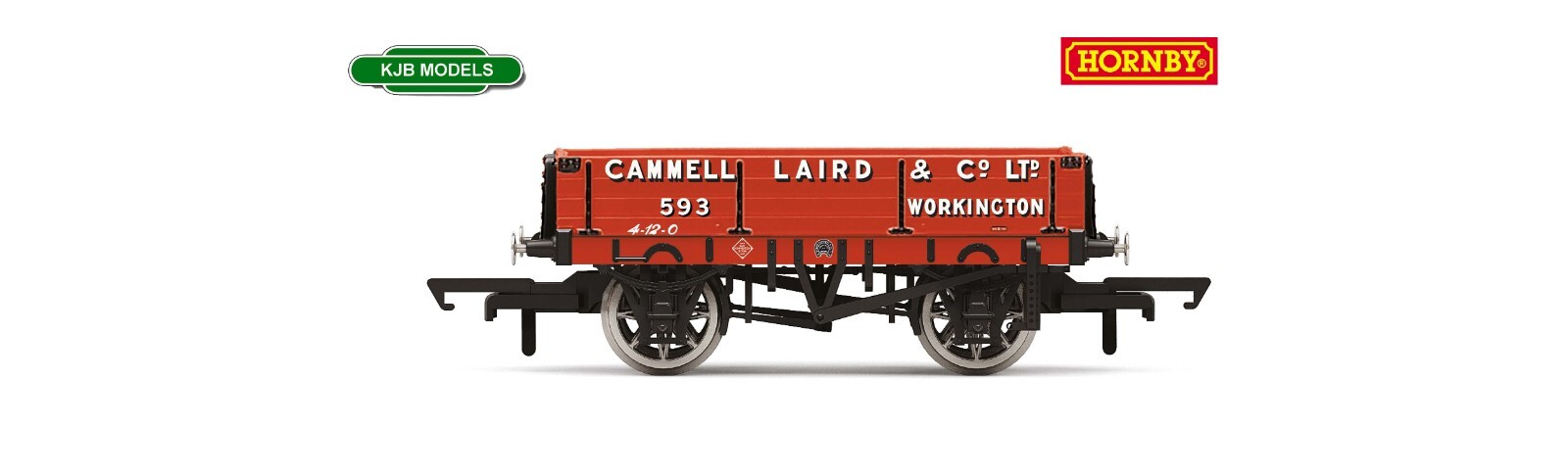 BNIB OO Gauge Hornby R60156 3 Plank Wagon, Cammell Laird & Co. Ltd