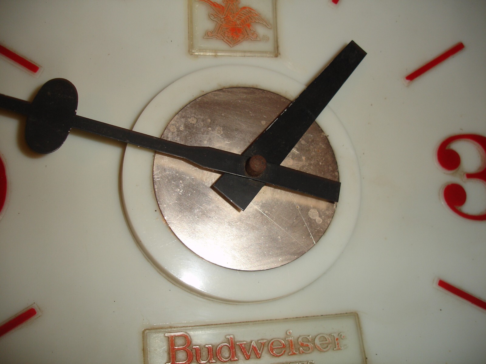 Vintage Budweiser Clock Face with Hands for Lighted Sign eBay