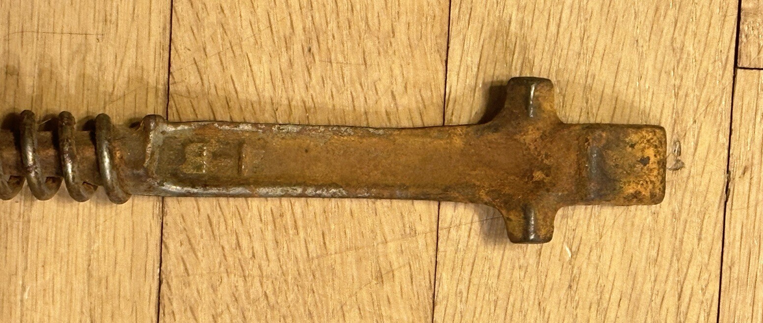 Antique 9” Cast Iron Wood/Coal Stove Lid Lifter eBay