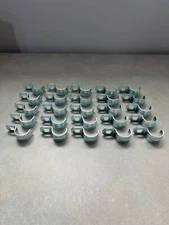 1/2" one hole Halex-type EMT conduit pipe strap, zinc plated steel; lot of 25
