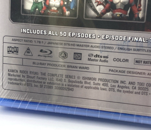 Kamen Rider Ryuki The Complete Series Blu-ray REGION A (SEALED) - Picture 3 of 7