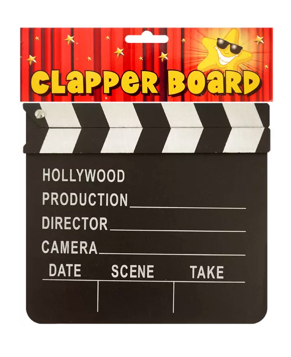 HENBRANDT Wooden Clapper Board Film Movie Making Accessory TV Film for Hollywood