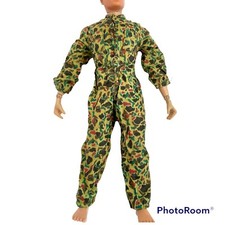Vintage GI Joe Outfit 1964 Camo Jumper Jumpsuit Overalls Hong Kong