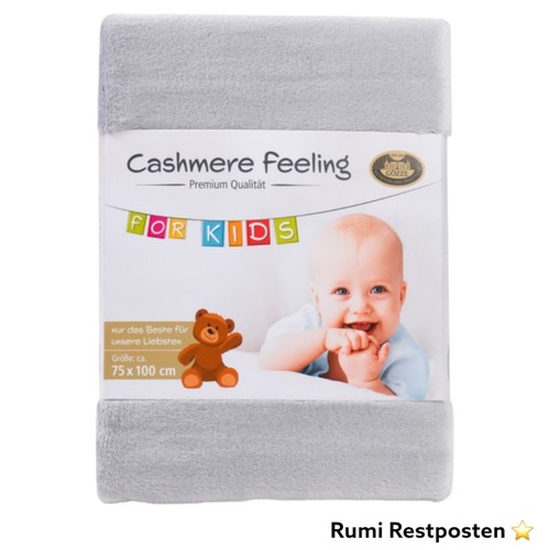 Kinderdecke Babydecke CASHMERE FEELING GÖZZE BT100x75 cm  Wohndecke Kuscheldecke - Bild 6 von 8