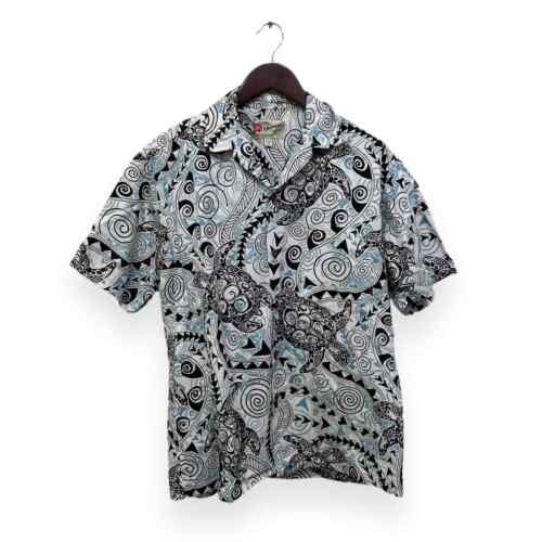 Hilo Hattie Turtle Print Hawaiin Button Down Shirt Medium - Picture 1 of 5