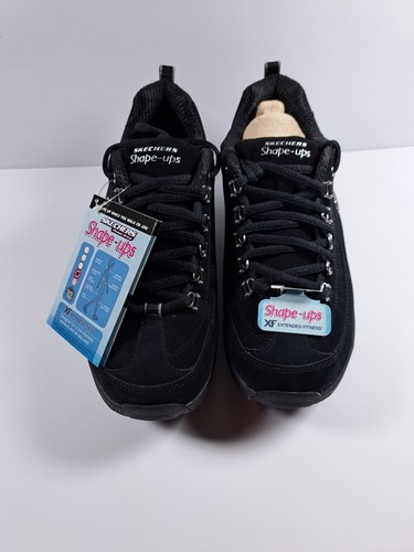 Skechers Shape-Ups XF Energy Blast Women’s Black Suede Walking Sneakers Size 8.5 - Picture 5 of 10