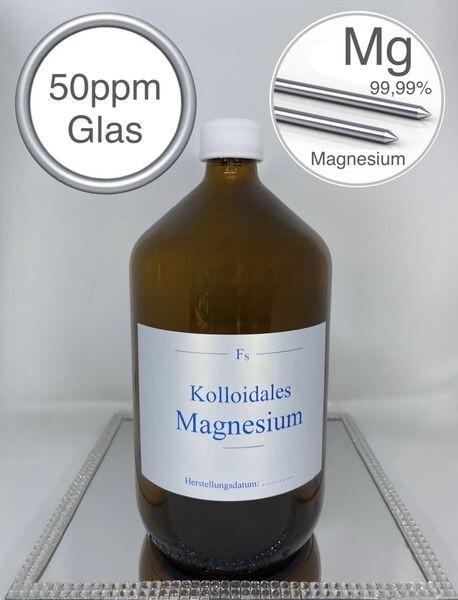 Kolloidales Magnesium, 1000ml, hochrein, hochkonzentriert, 50ppm, top!!!