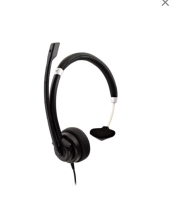 V7 Deluxe USB Mono Headset with Boom Mic HU411 New