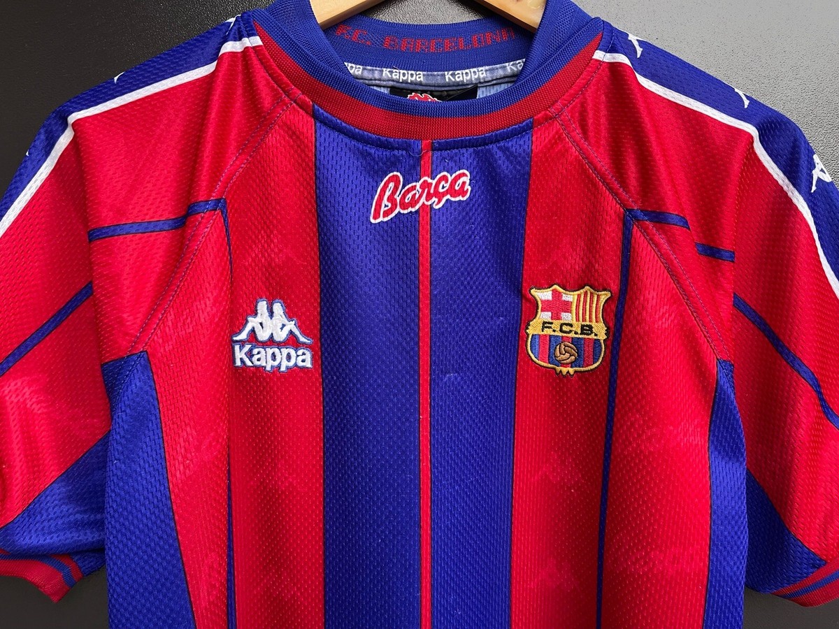 BARCELONA 1997 1998 HOME SHIRT FOOTBALL SOCCER JERSEY