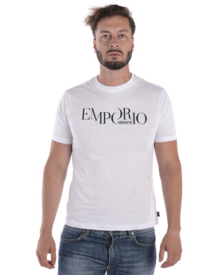 Emporio Armani T-Shirt Sweatshirt Man White 6Z1TA61JPZZ 100 Sz XL