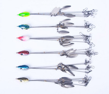 6Pcs Alabama Rig 5 Arms 4 Blades Umbrella Rig Fishing Lures Bait Bass Crappie