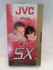 JVC Blank VHS Video Tape T-120DU EP 6 Hours