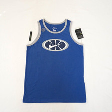 Nike Men's Dri-Fit Basketball Tank Top Cotton Polyester CT6119-480 Blue Grey M