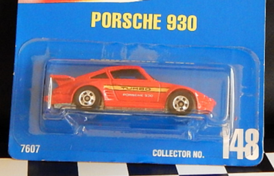 Porsche 930 Turbo Hot Wheels 1991-148 Blue Card Retired 2001 | eBay