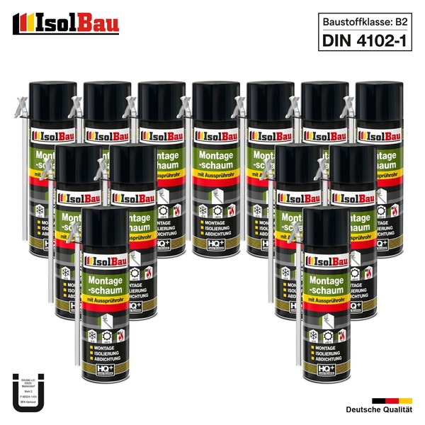 Bauschaum Montageschaum Mit AussprüHrohr 13 X 500 Ml Pu Schaum Fenster Schaum-image