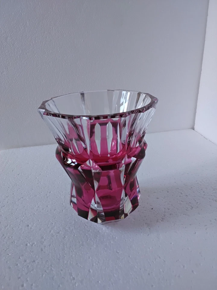 Vaso Art Decò in cristallo Val Saint Lambert - Immagine 2 di 4