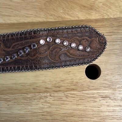 Wrangler Cowgirl Rodeo Belt Rhinestones Tough Enough To Wear  display picture 1