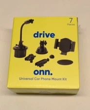 Drive Onn Universal Car Phone Mount Kit 7 pieces cell phone NIB Apple Andriod OB