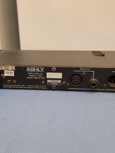 Ashly MQX 2150 graphic equalizer - stereo - two hannel - 15 band - Picture 15 of 17