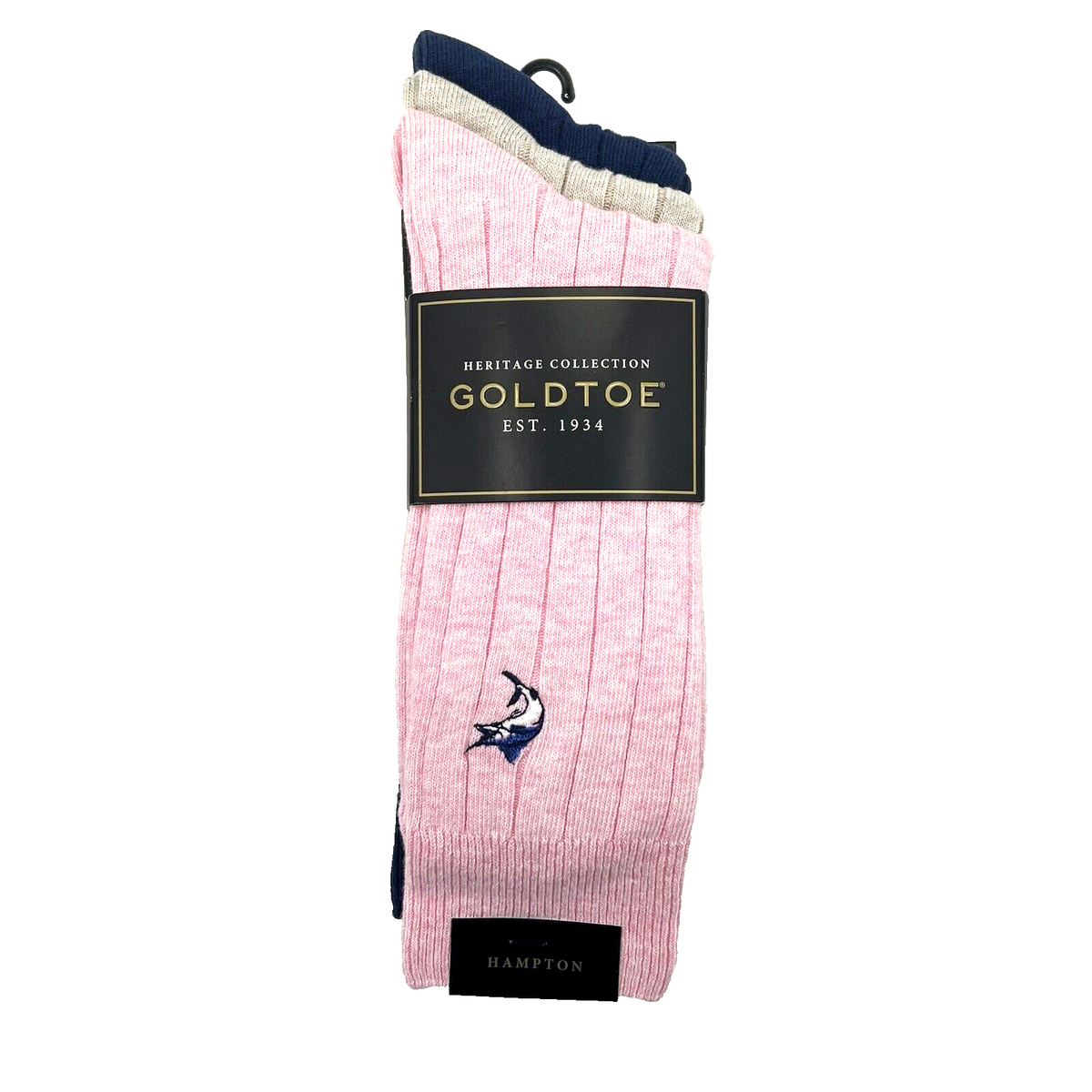 strapless open back dress McQueen - Navy And Light Pink Premium Pattern Bamboo Socks