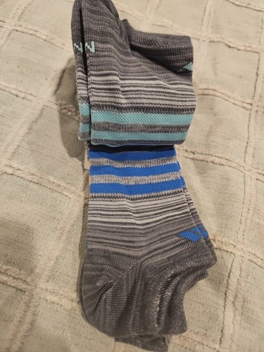 Adidas Girls No Show Socks Size 2Y-5Y 6 Pair Aeroready Superlite Socks NEW Gray - Picture 6 of 8