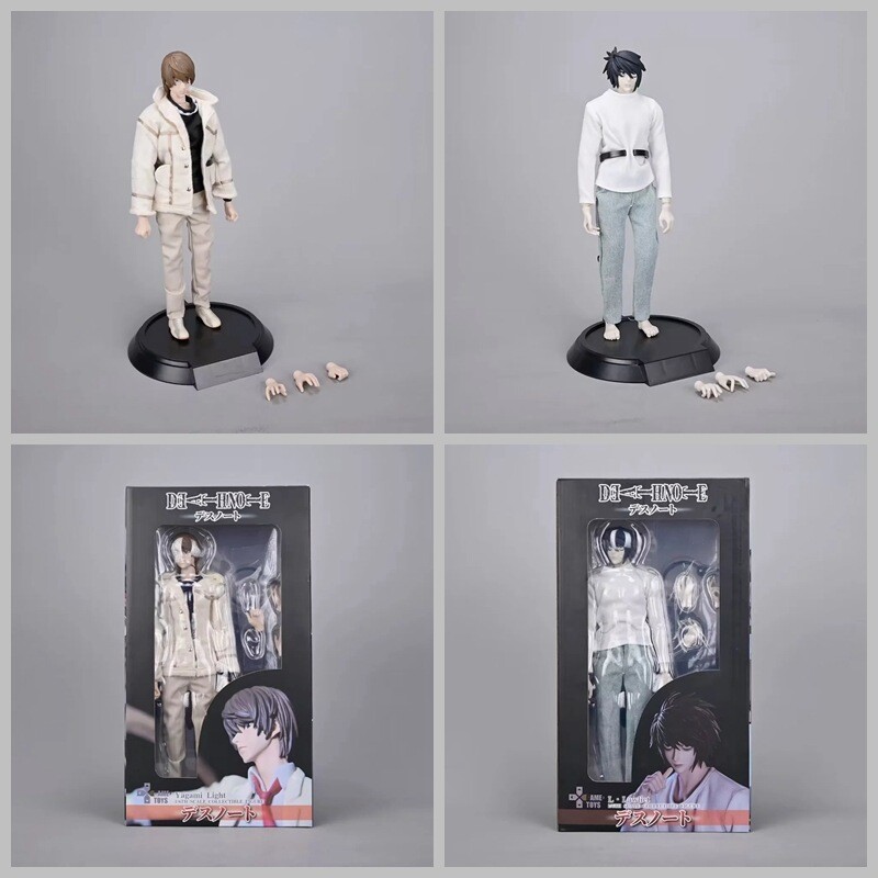 1/6 Anime Death Note L Yagami Light Real Clothes Action Figure