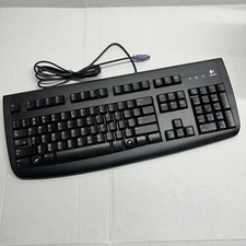 Logitech Deluxe 250 Wired PS/2 Keyboard Y-SAF76 Black