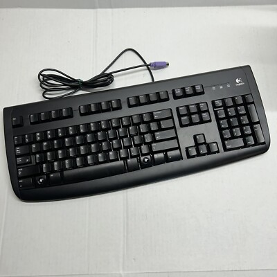Logitech Deluxe 250 Wired PS/2 Keyboard Y-SAF76 Black | eBay