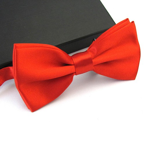 Men Satin Bowtie Classic Wedding Party Bow Tie Solid Color Adjustable Neckt~NA - Picture 12 of 21