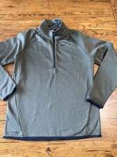 Nike Dri-Fit Performance Stretch 1/2 Zip Half Zip Pullover Sweatshirt Olive L T1