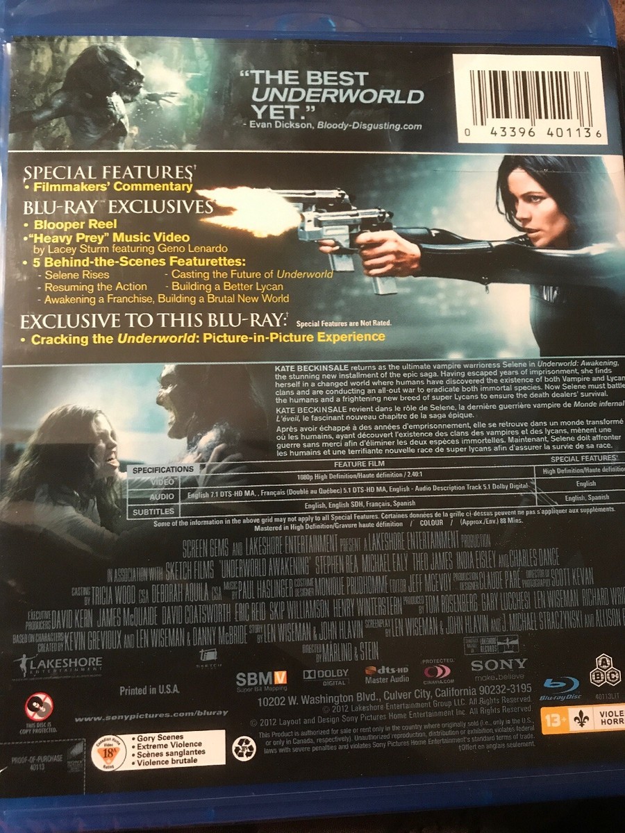 Underworld: Awakening (Blu-ray Disc) NEW 43396398023| eBay