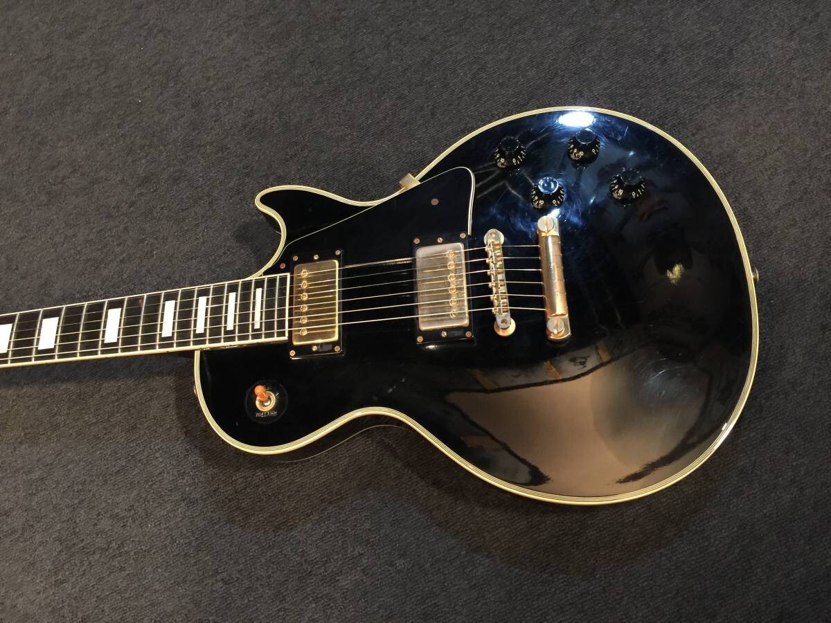 No.065122 BURNY RLC-60 '60MODEL BLK VH-1x2 Les Paul Custom No.065122 BURNY RLC-60 '60MODEL BLK VH-1x2 Les Paul Custom
