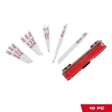 Milwaukee 49-22-1110 SAWZALL Wood and Metal Cutting Bi-Metal Saw Blade 10 PC