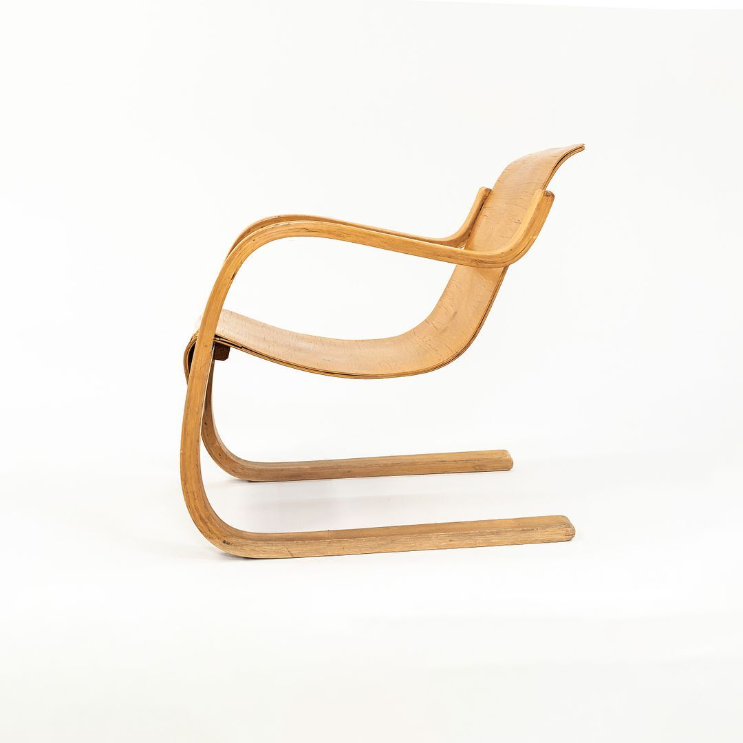 1932 Artek No 42 Small Paimio Lounge Chair in Bent Birch by Alvar