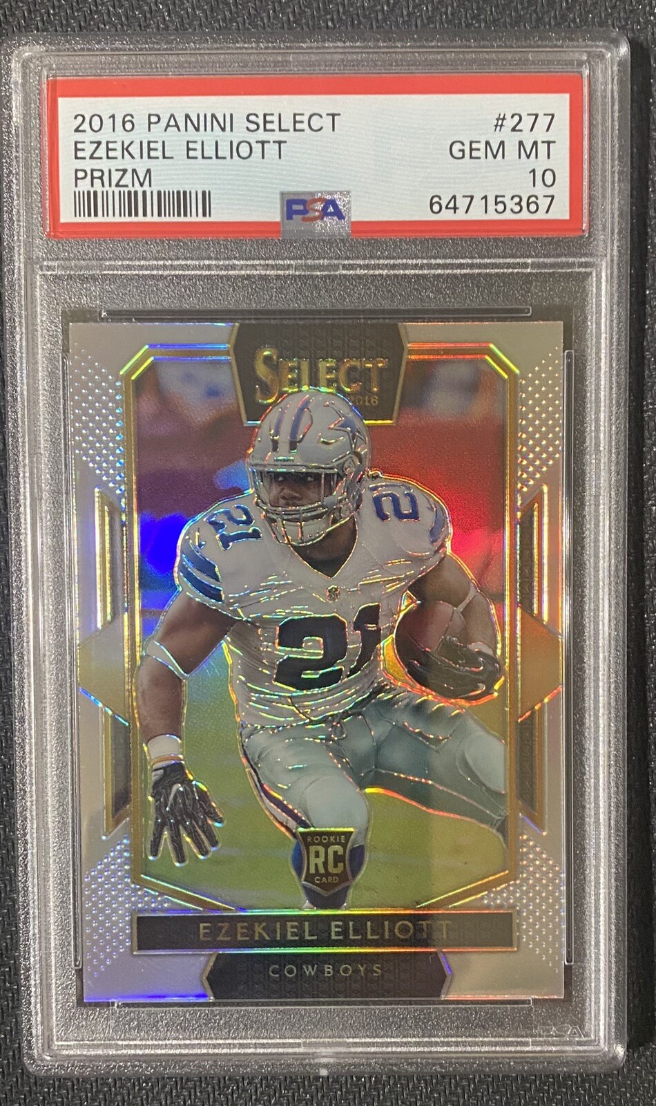 2016 Select EZEKIEL ELLIOTT Silver Prizm RC #277 PSA 10 💎💎
