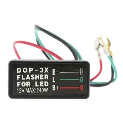 PureTek  Universal 3 Pin LED Blinkrelais Auto Fahrrad Blinker Blinker Relais