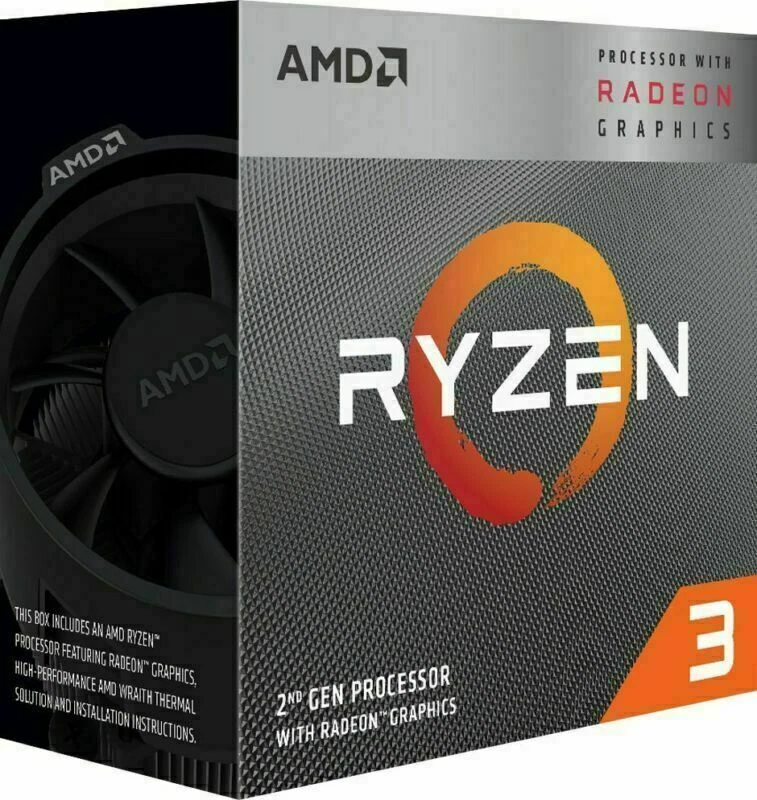 AMD Ryzen 3 3200G CPU R3 3.6 GHz Processors with Radeon Vega 8 Graphics +Cooler. - Image 2 of 4