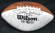 1984 CHICAGO BEARS TEAM SIGNED WILSON Football 53 Signatures PSA/DNA LOA