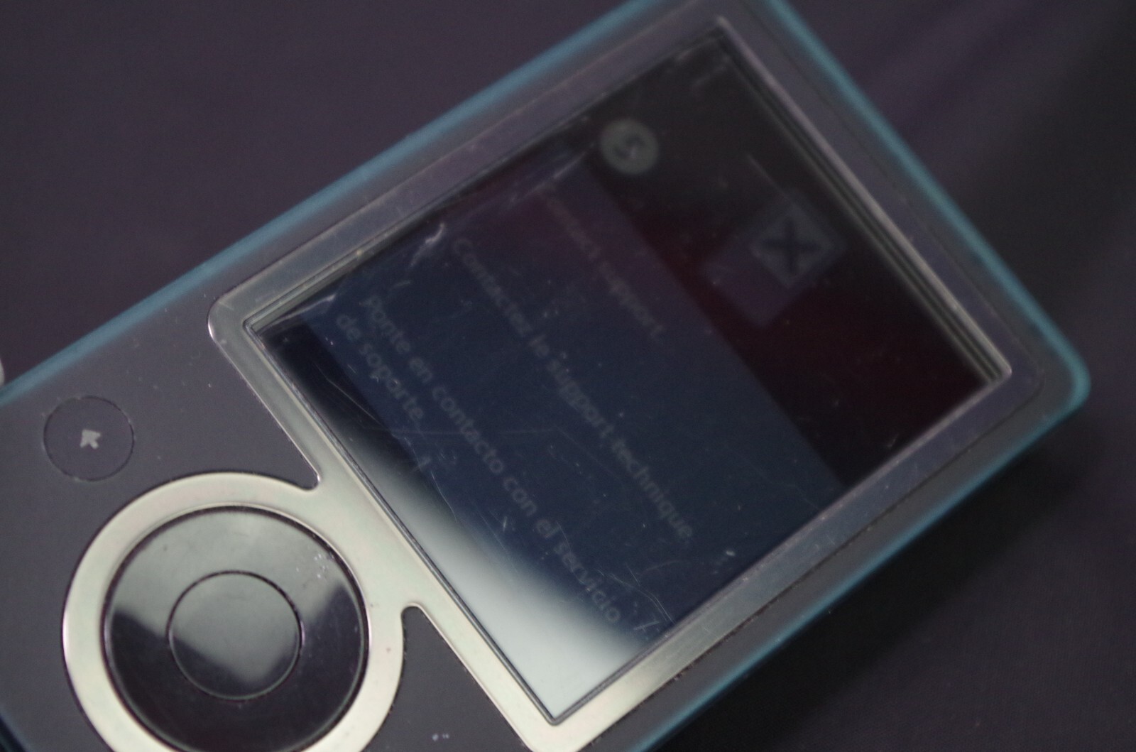 Microsoft Zune 30GB Black MP3 Player Model 1089 As Is Error when