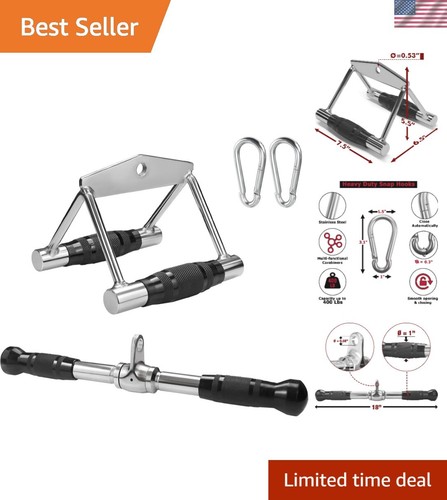 Cable Machine Accessories for Weight Lifting, LAT Pull Down Attachment, Cable...