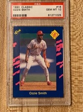 1990 Classic Ozzie Smith #18 PSA 10 Gem Mint *pop 17