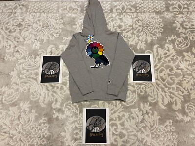 OVO x Murakami Hoodie - Heather Grey - Very Rare - Brand New Never 
