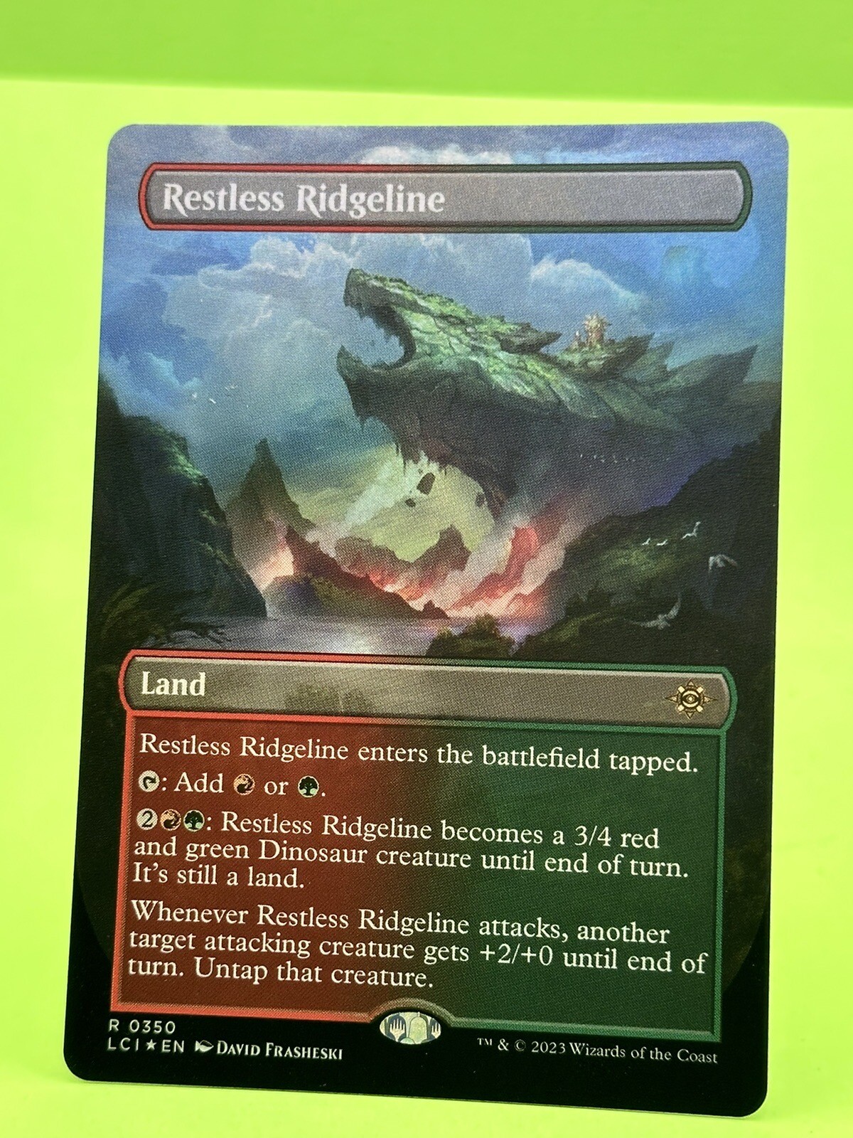 Restless Ridgeline NM foil borderless MTG The Lost Caverns of Ixalan ...