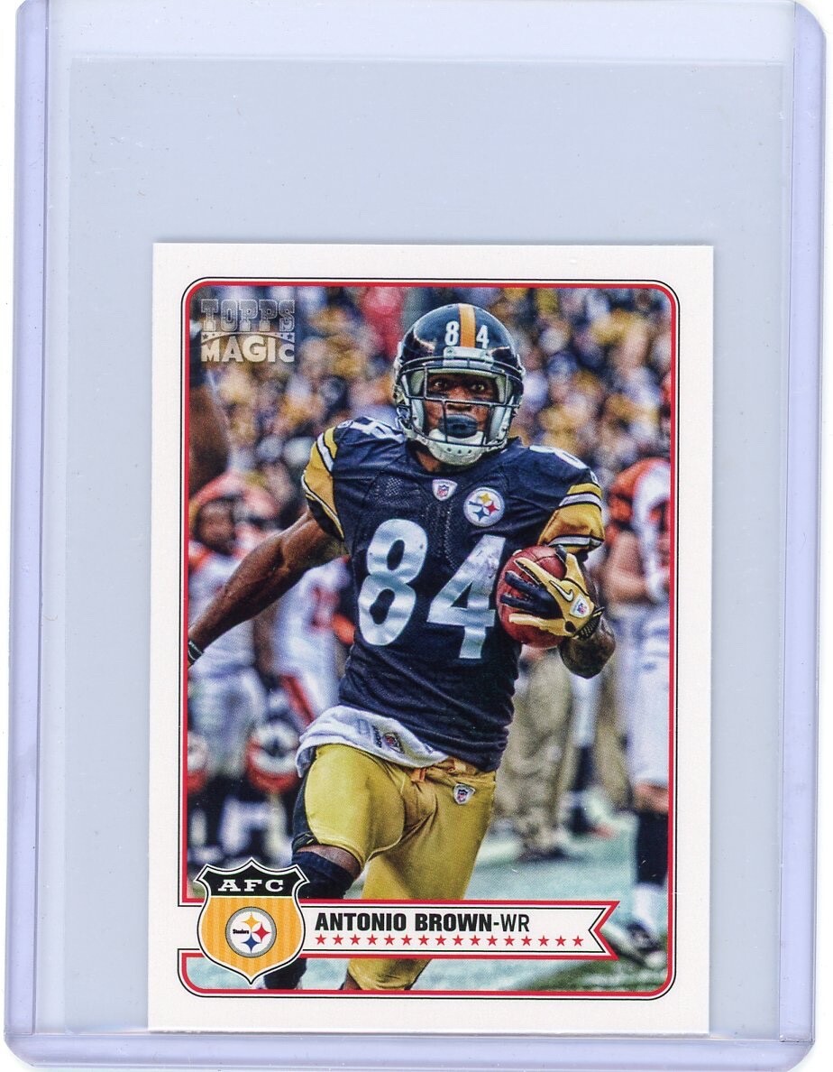 2012 TOPPS MAGIC MINI ANTONIO BROWN #125 PITTSBURGH STEELERS CENTRAL MICHIGAN