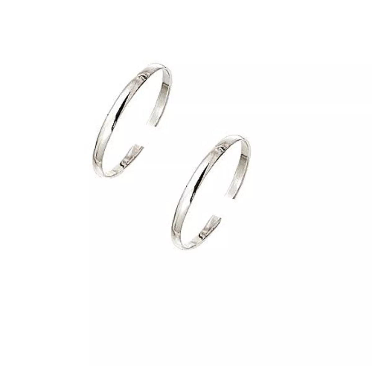 Plain silver store toe rings