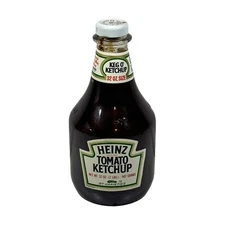 Vintage Heinz Keg O' Tomato Ketchup 32 oz. Glass Bottle - NEW OLD STOCK SEALED
