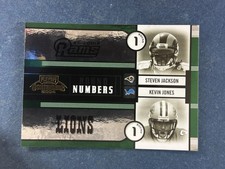 2004 Contenders Round Numbers Green Steven Jackson/Jones /750 RC